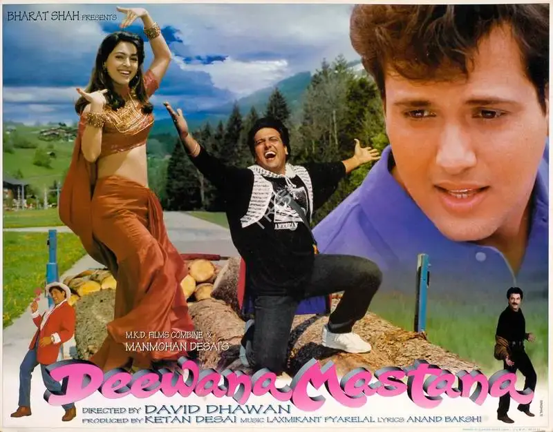 Rajan Kinagi (Cinematographer), Deewana Mastana, 1997, Lobby Card