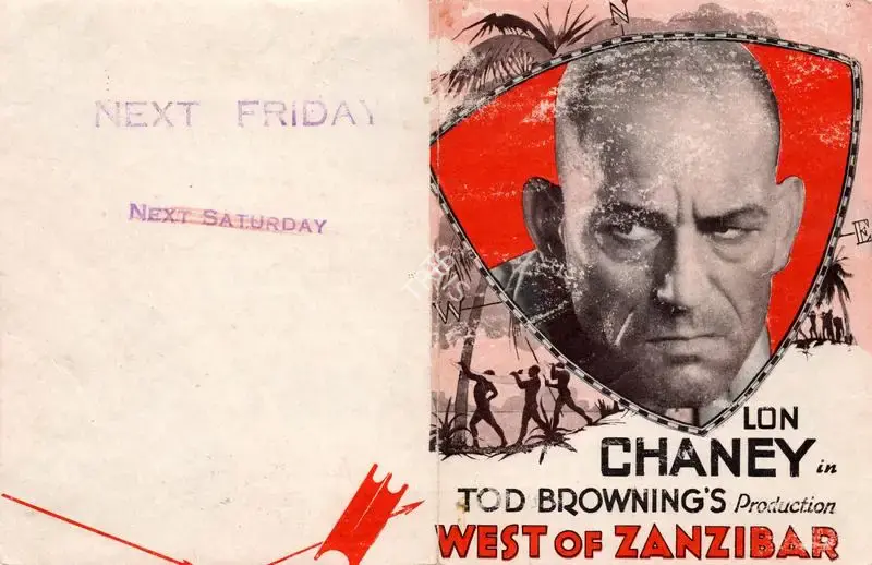 Browning, Tod (Producer), West of Zanzibar, 1928 | Handbill | CinemaEducation | 00795086