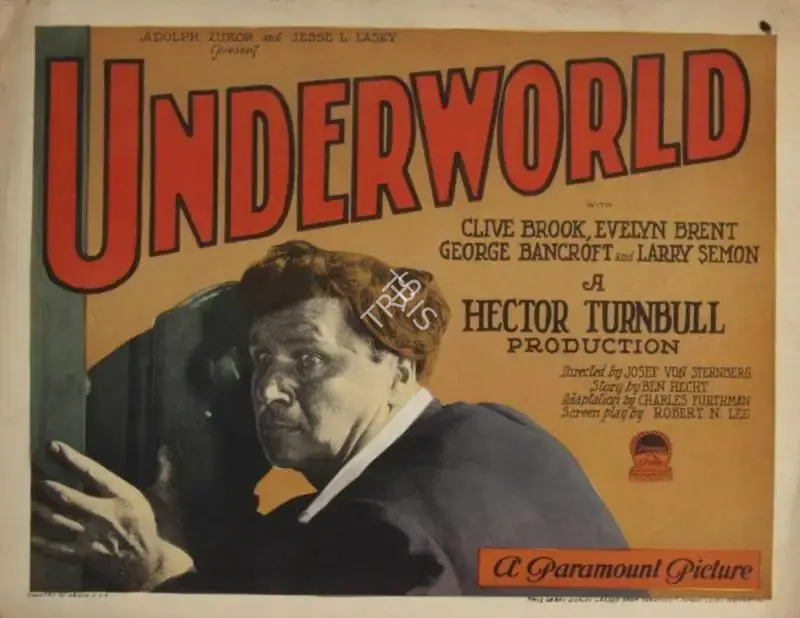 Josef Von Sternberg (Director), Underworld, 1927, Lobby Card
