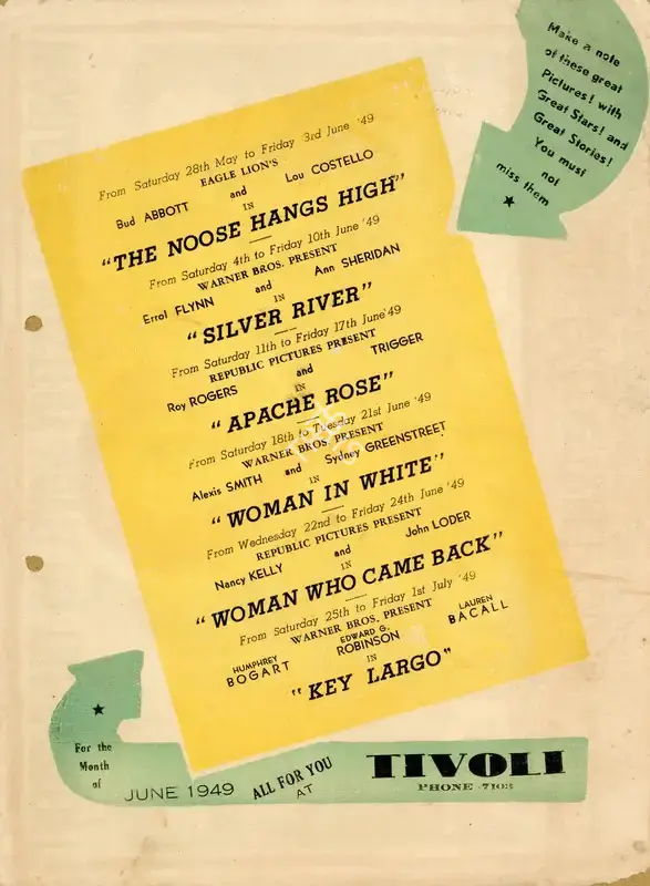 Raoul Walsh (Director), Silver River, 1948, Handbill