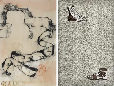 Anju Dodiya (Artist), Opus, 2007, Painting