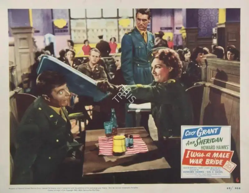 Howard Hawks (Director), I Was a Male War Bride, 1949, Lobby Card