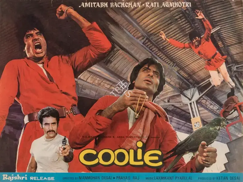Ketan Desai (Producer), Coolie, 1983, Full Sheet Poster