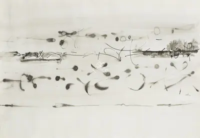 V.S. Gaitonde (Artist), Composition No. 5, 1963, Drawing