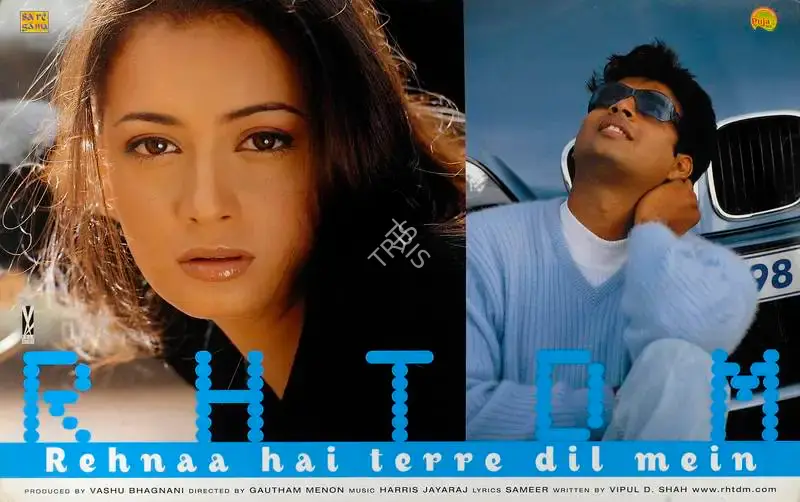 Vashu Bhagnani (Producer), Rehnaa Hai Terre Dil Mein, 2001, Lobby Card