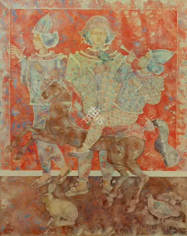 Sakti Burman (Artist), Reve, 1981, Painting