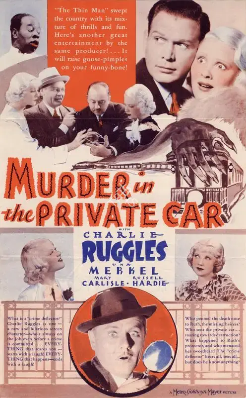 Harry Beaumont (Director), Murder in the Private Car, 1934, Handbill