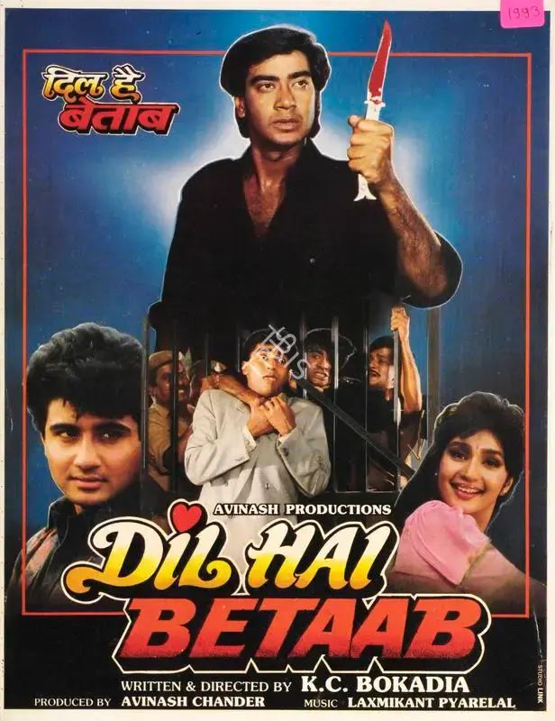 Avinash Chander (Producer), Dil Hai Betaab, 1993, Song-Synopsis Booklet