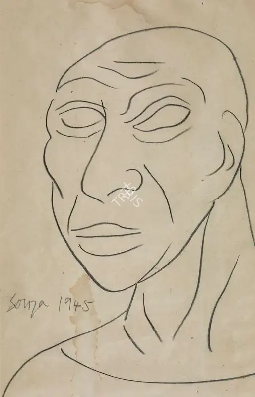 F.N. Souza (Artist), Untitled, 1945, Drawing