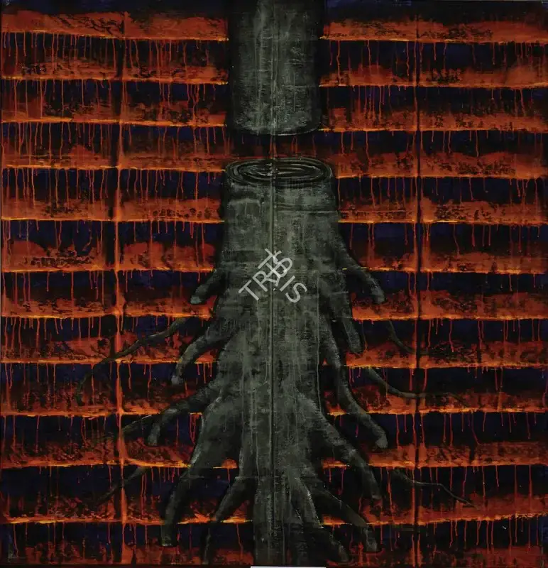 G.R. Iranna (Artist), Roots II, 2001, Painting