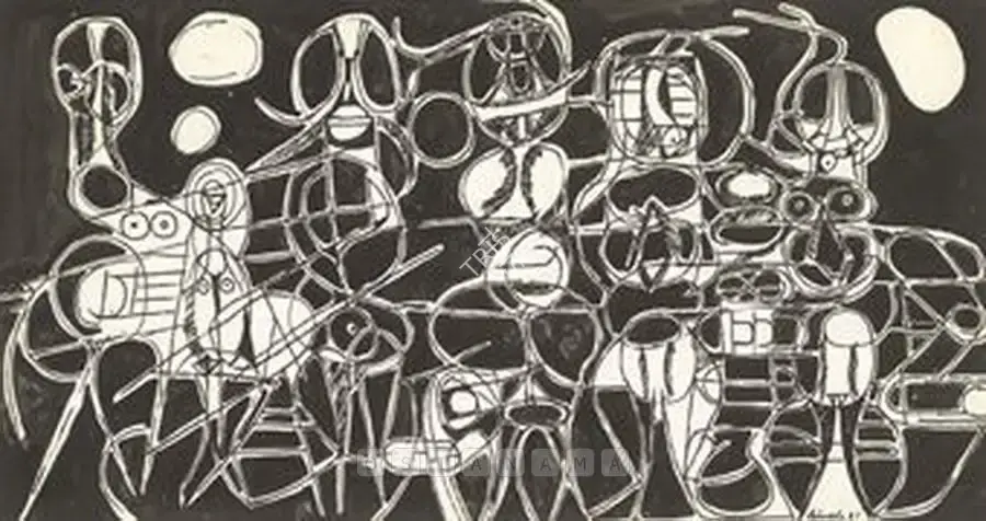 Avinash Chandra (Artist), Untitled, 1961, Drawing