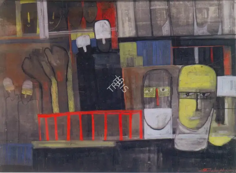 Sheikh Shahajahan (Artist), Untitled, 1997, Painting