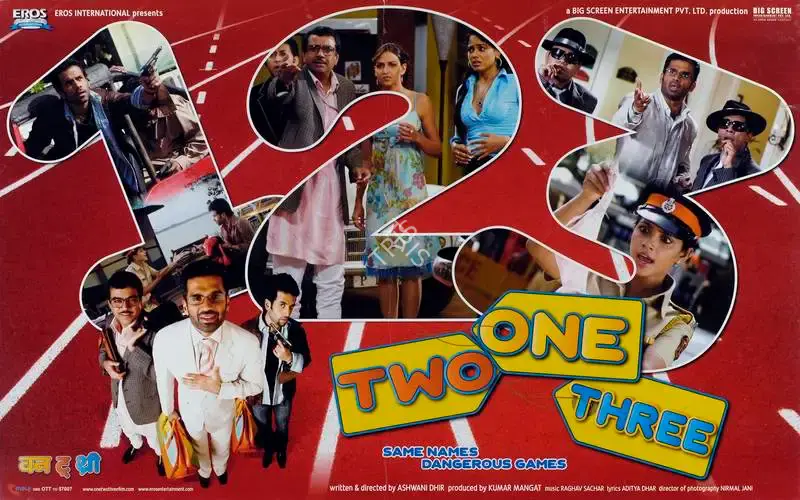 Kumar Mangat (Producer), One Two Three, 2008, Lobby Card