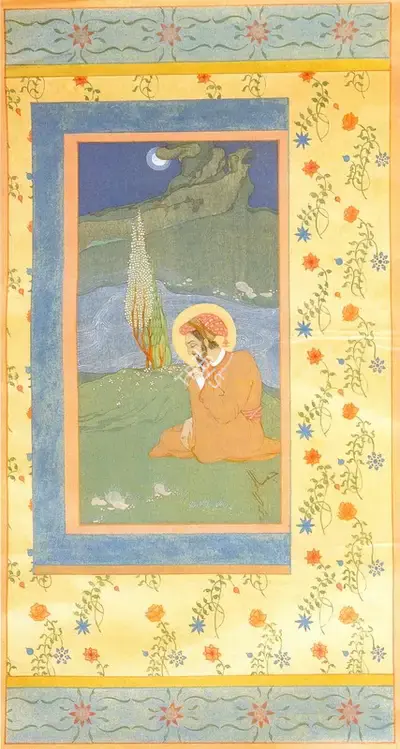 M.A.R. Chughtai (Artist), Untitled, Painting