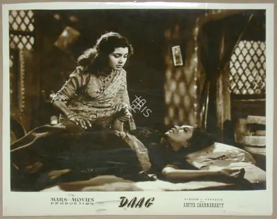 V. Babasaheb (Cinematographer), Daag, 1952, Lobby Card