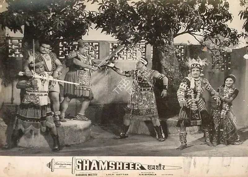 Babubhai Mistri (Director), Shamsheer, 1967, Lobby Card