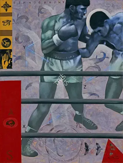Baiju Parthan (Artist), Ethnography - Spectacle and Artifice, 2001, Painting