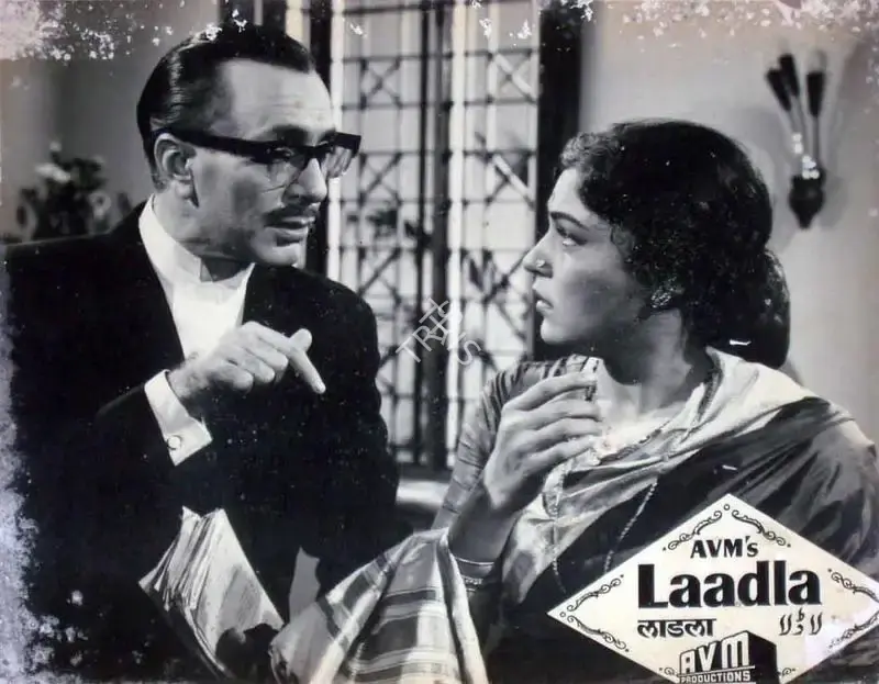 D. Rajagopal (Cinematographer), Laadla, 1966, Lobby Card