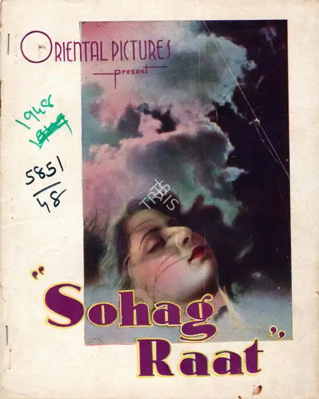 Kidar Sharma (Director), Suhaag Raat, 1948, Song-Synopsis Booklet