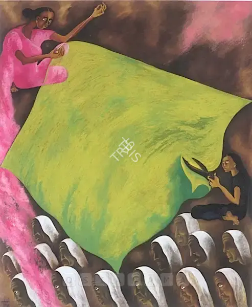 Arpana Caur (Artist), Prakriti (Nature As Creator & Destroyer), 1993, Painting