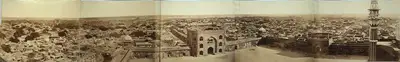 Felice Beato (Photographer), Panorama of Delhi taken from the minaret of the Jumma Musjid, 1859, Antiquarian Photograph