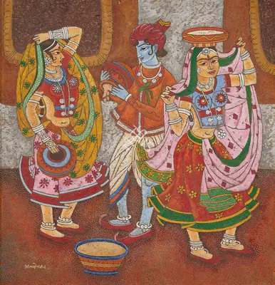 A.A. Almelkar (Artist), Untitled, Painting