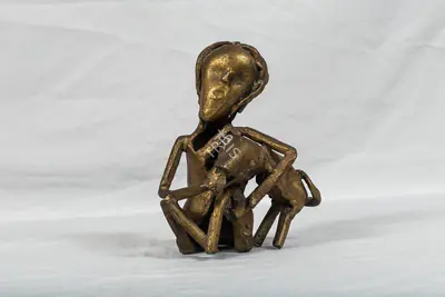 Somnath Hore (Artist), Friends, Sculpture