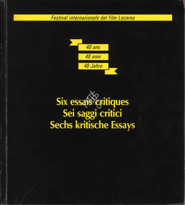 Raimondo Rezzonico (President), Festival International del Film Locarno, 1987, International Film Festival Catalogue