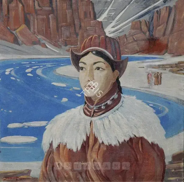 Serbjeet Singh (Artist), Indus Belle, 1954, Painting