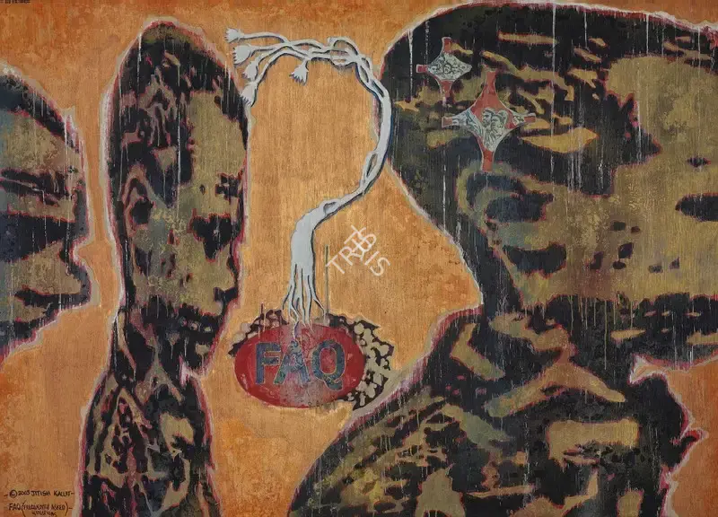 Jitish Kallat (Artist), FAQ (Frequently Asked Questions), 2003, Painting