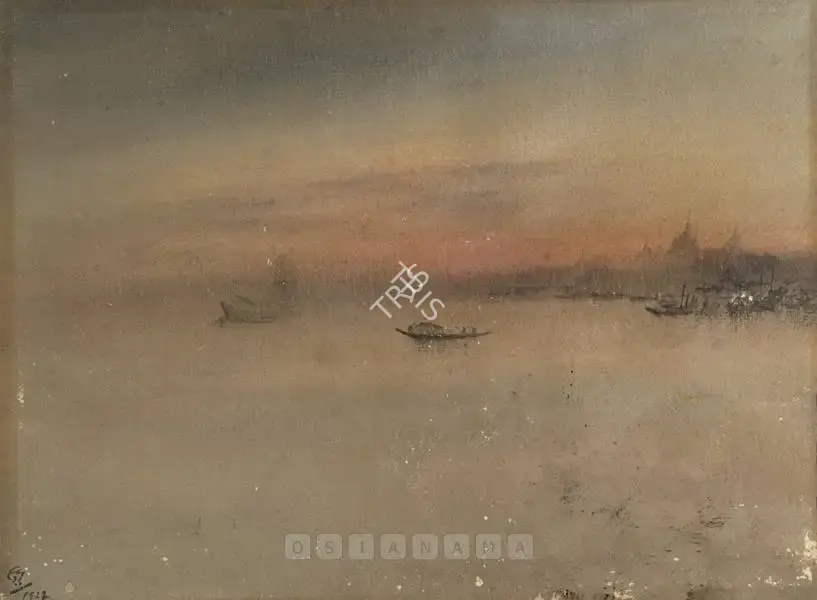 Gaganendranath Tagore (Artist), Riverscape, 1922, Painting