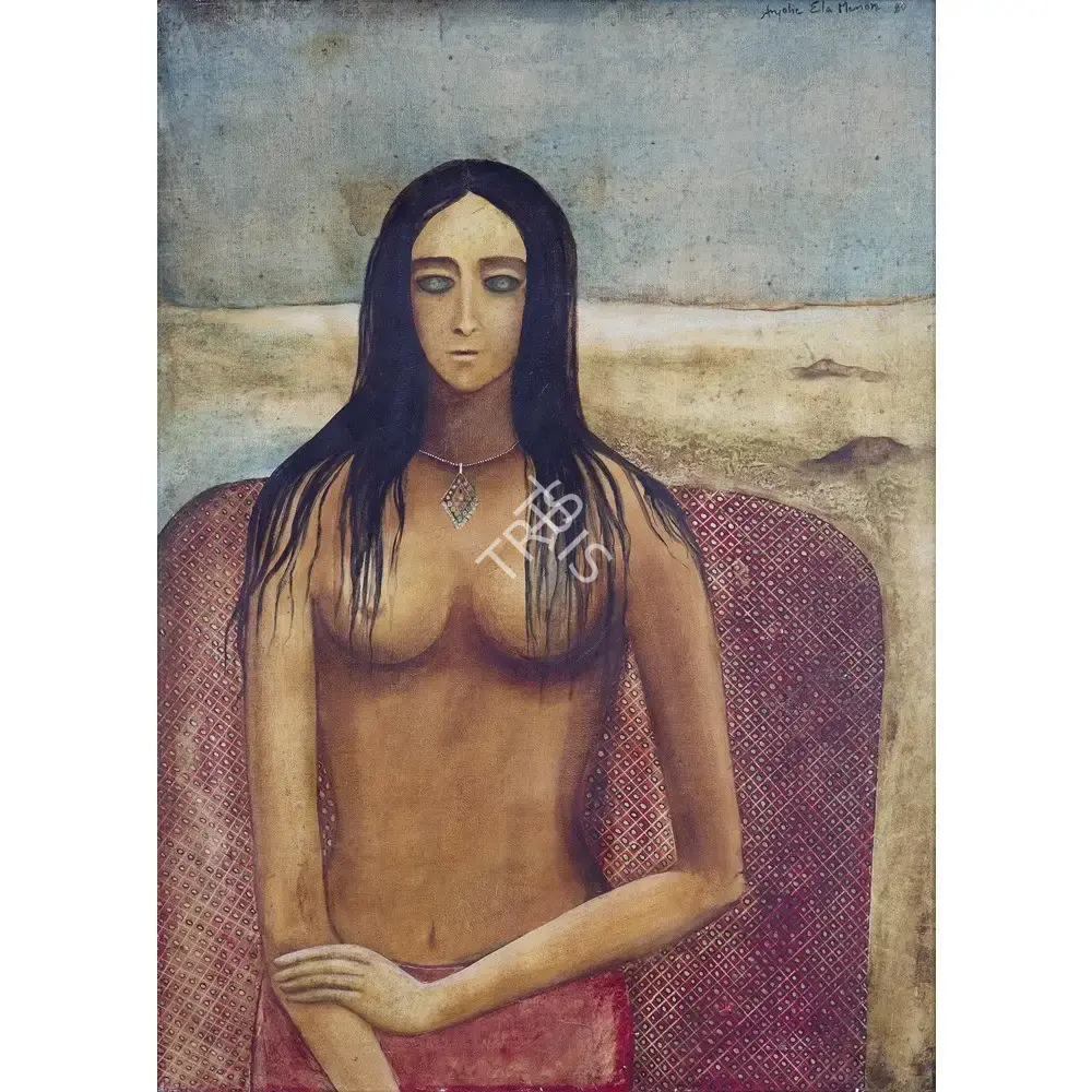 Anjolie Ela Menon (Artist), Nude, 1980, Painting
