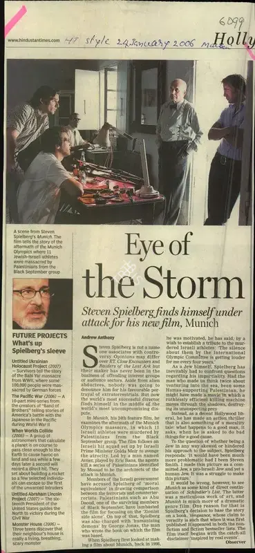 Andrew Anthony (Reporter), Eye of the Storm, 2006, Newspaper Clipping