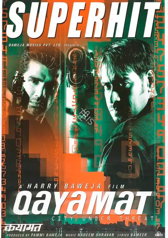 Pammi Baweja (Producer), Qayamat, 2003, Full Sheet Poster