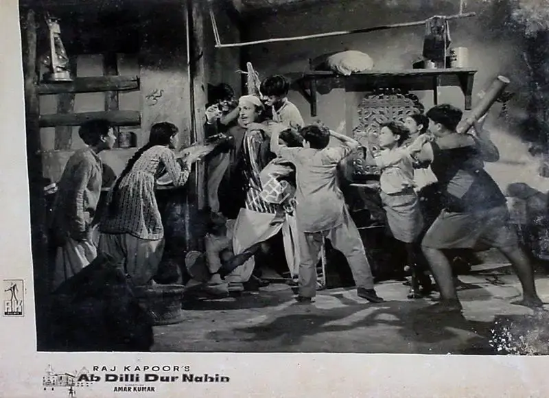 Jaywant Pathare (Cinematographer), Ab Dilli Dur Nahin, 1957, Lobby Card