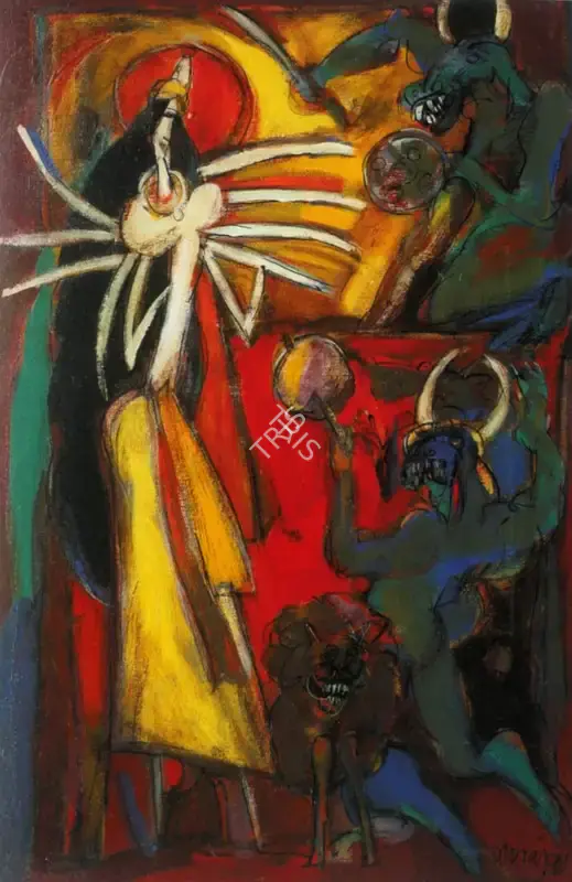 Dhiraj Choudhury (Artist), Untitled, 1985, Painting