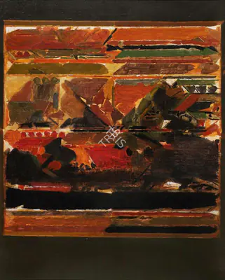 Raza, S.H. (Artist). Untitled. Acrylic on canvas, 1982 | Painting | FineArts | 00595688