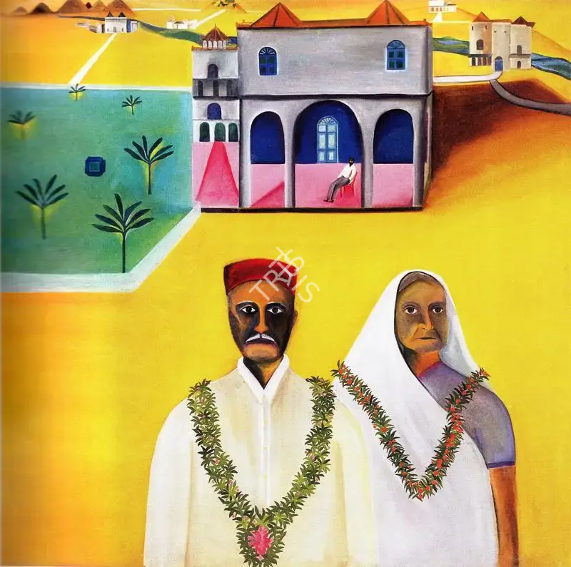 Khakhar, Bhupen P. (Artist). Portraits of My Mother and My Father Going to Yatra. Oil on Canvas, 1971 | Bhupen Khakhar , 1998 | Painting | FineArts | 00149743