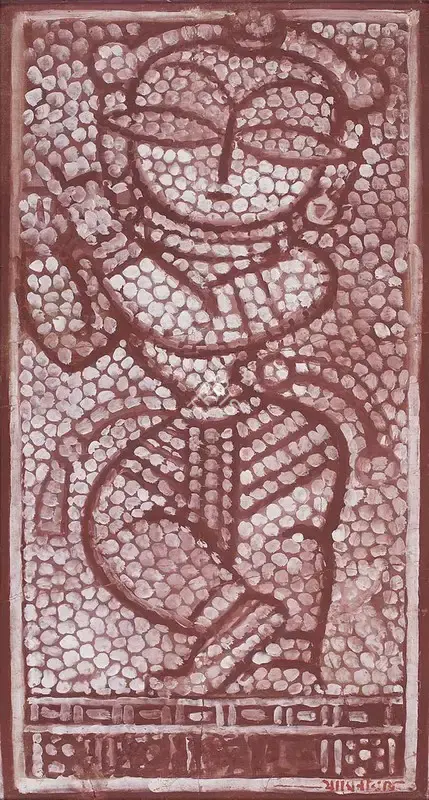 Jamini Roy (Artist), Untitled (Krishna), 1950, Painting