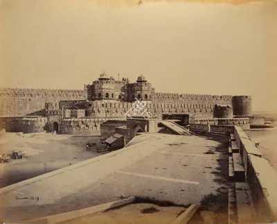 Samuel Bourne (Photographer), Agra Fort, 1865, Antiquarian Photograph