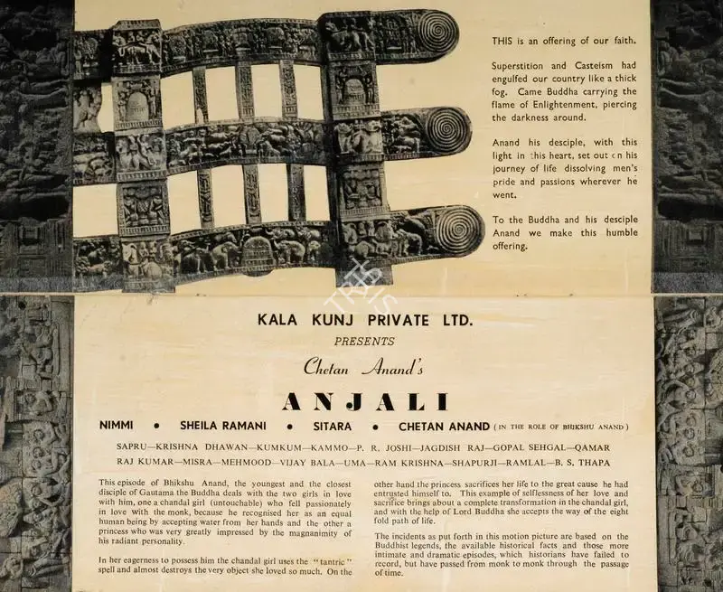 Chetan Anand (Director), Anjali, 1957, Song-Synopsis Booklet