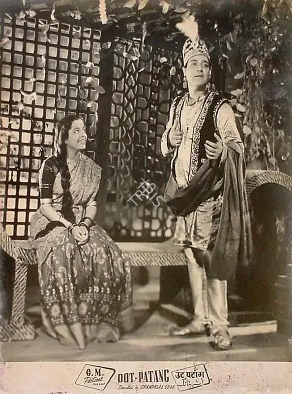 Chandulal J. Shah (Director), Oot Patang, 1955, Lobby Card