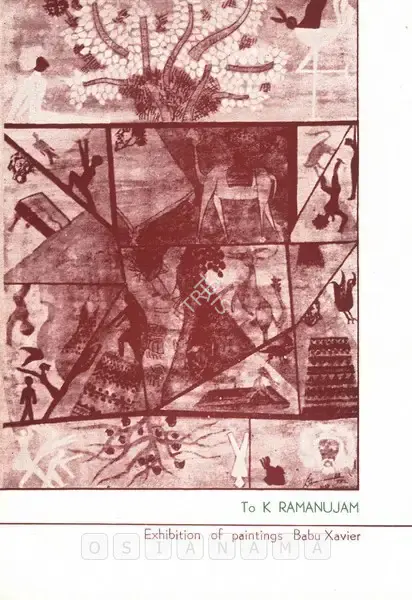 Babu Xavier (Artist), Babu Xavier, 1984, Solo Exhibition Invitation