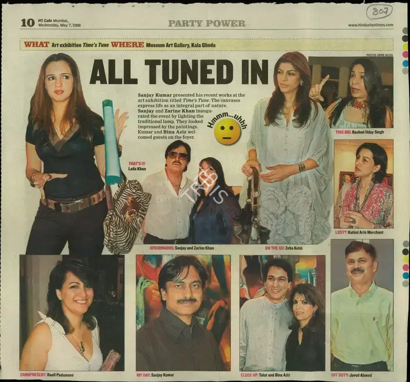 Dipak Hazra (Photographer), All Turned In, 2008, Newspaper Clipping