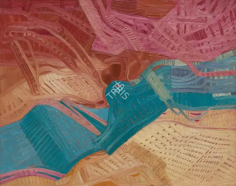 Sheila Makhijani (Artist), Come on move over make some space!, 2007, Painting