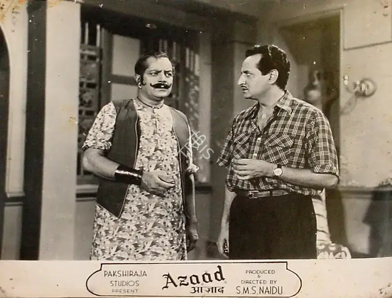 S.M. Sriramulu Naidu (Producer), Azaad, 1955, Lobby Card