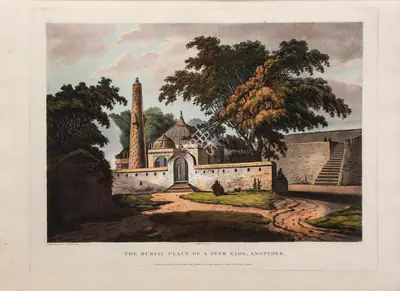 Unknown (Printmaker), The Burial place of a Peer Zada, Anopther, 1803, Aquatint