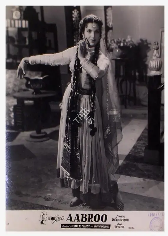 Khushi Mulvani (Producer), Aabroo, 1956, Lobby Card