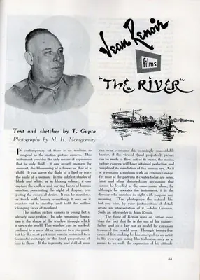 T. Gupta (Essayist), Jean Renoir, 1950, Essay