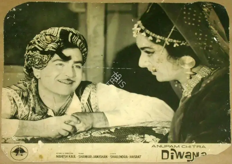 Tyagraj Pendharkar (Cinematographer), Diwana, 1967, Lobby Card